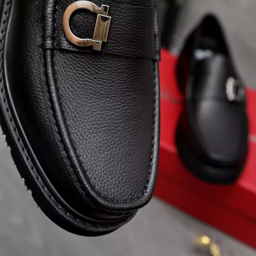 Replica Salvatore Ferragamo Leather Shoes For Men #1362033 $96.00 USD for Wholesale