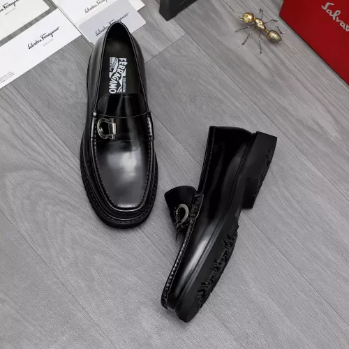 Replica Salvatore Ferragamo Leather Shoes For Men #1362034 $96.00 USD for Wholesale