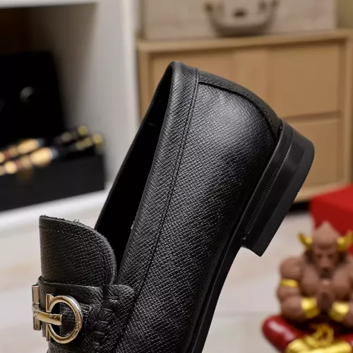 Replica Salvatore Ferragamo Leather Shoes For Men #1362035 $88.00 USD for Wholesale