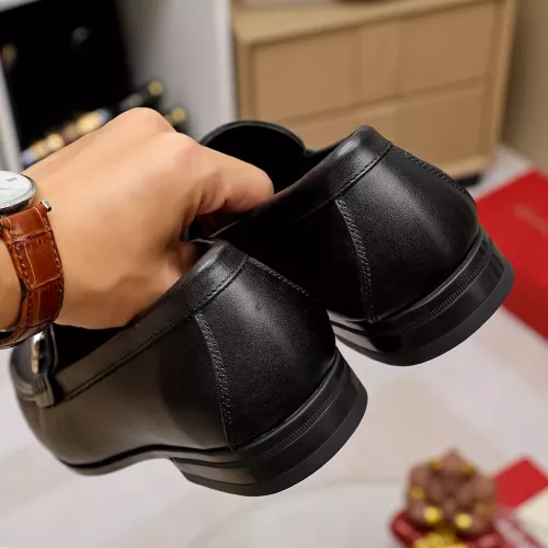 Replica Salvatore Ferragamo Leather Shoes For Men #1362036 $88.00 USD for Wholesale