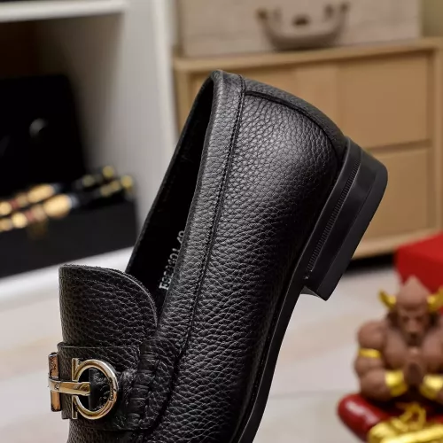 Replica Salvatore Ferragamo Leather Shoes For Men #1362037 $88.00 USD for Wholesale