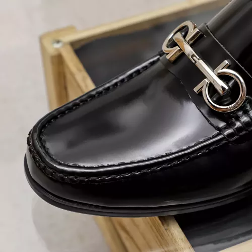 Replica Salvatore Ferragamo Leather Shoes For Men #1362038 $88.00 USD for Wholesale