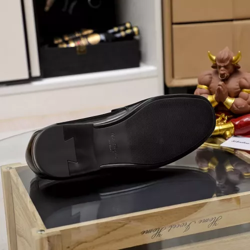 Replica Salvatore Ferragamo Leather Shoes For Men #1362038 $88.00 USD for Wholesale