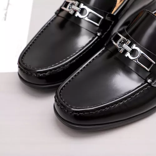 Replica Salvatore Ferragamo Leather Shoes For Men #1362039 $88.00 USD for Wholesale