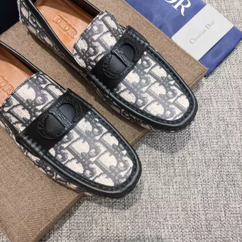 Replica Christian Dior Leather Shoes For Men #1362043 $80.00 USD for Wholesale