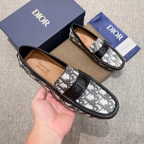 Replica Christian Dior Leather Shoes For Men #1362043 $80.00 USD for Wholesale