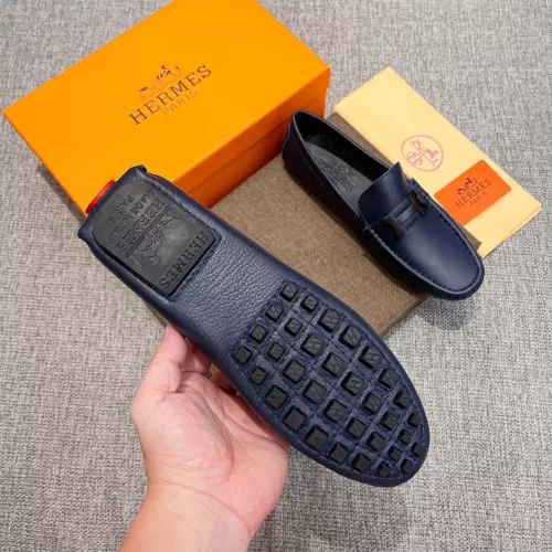 Replica Hermes Leather Shoes For Men #1362048 $85.00 USD for Wholesale