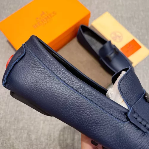 Replica Hermes Leather Shoes For Men #1362048 $85.00 USD for Wholesale