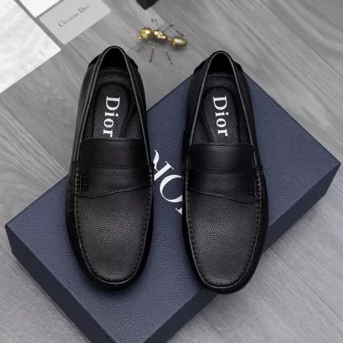 Replica Christian Dior Leather Shoes For Men #1362076 $80.00 USD for Wholesale