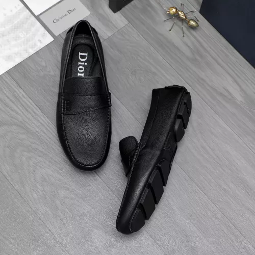 Replica Christian Dior Leather Shoes For Men #1362076 $80.00 USD for Wholesale