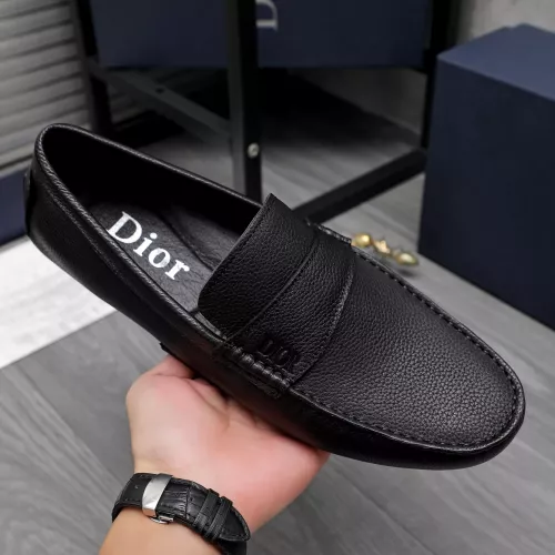 Replica Christian Dior Leather Shoes For Men #1362076 $80.00 USD for Wholesale