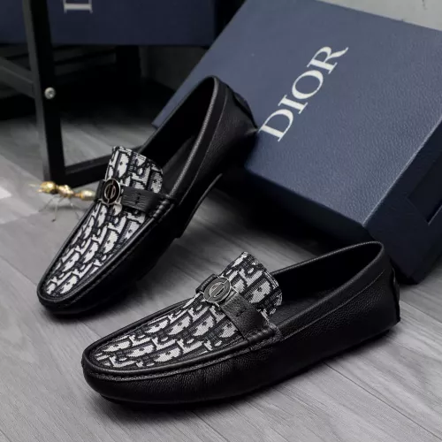 Replica Christian Dior Leather Shoes For Men #1362081 $80.00 USD for Wholesale