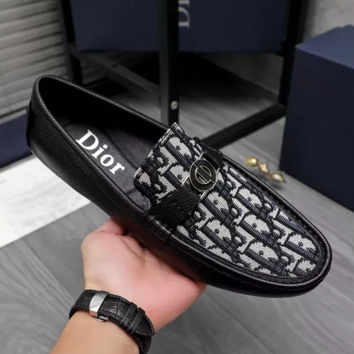 Replica Christian Dior Leather Shoes For Men #1362081 $80.00 USD for Wholesale