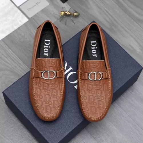 Replica Christian Dior Leather Shoes For Men #1362082 $80.00 USD for Wholesale