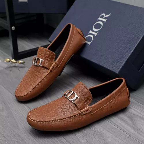 Replica Christian Dior Leather Shoes For Men #1362082 $80.00 USD for Wholesale