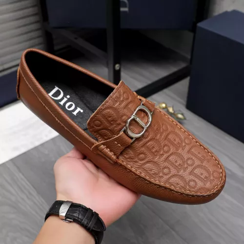 Replica Christian Dior Leather Shoes For Men #1362082 $80.00 USD for Wholesale