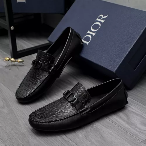 Replica Christian Dior Leather Shoes For Men #1362083 $80.00 USD for Wholesale
