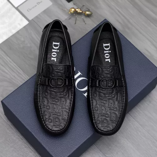 Replica Christian Dior Leather Shoes For Men #1362084 $80.00 USD for Wholesale
