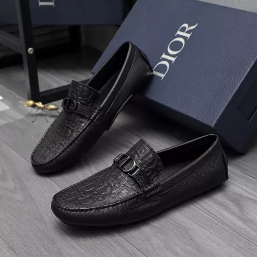 Replica Christian Dior Leather Shoes For Men #1362084 $80.00 USD for Wholesale