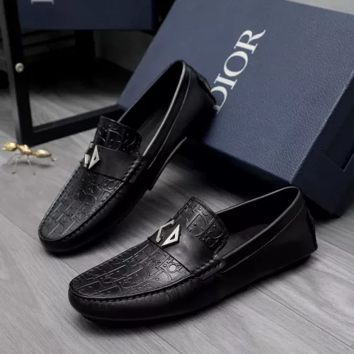 Replica Christian Dior Leather Shoes For Men #1362085 $80.00 USD for Wholesale