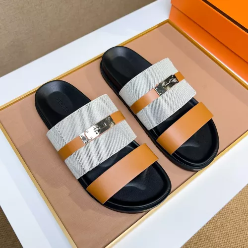 Replica Hermes Slippers For Men #1362088 $56.00 USD for Wholesale