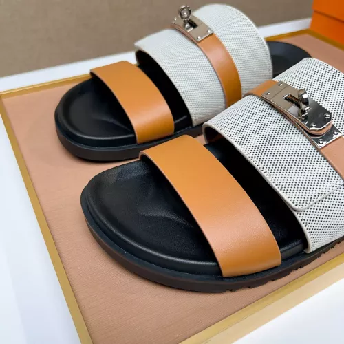 Replica Hermes Slippers For Men #1362088 $56.00 USD for Wholesale