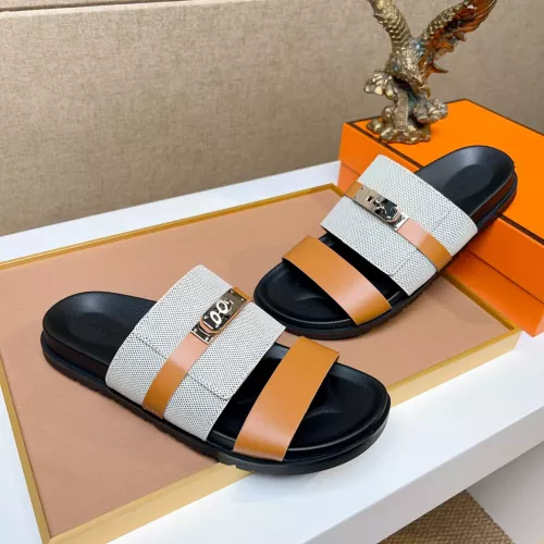 Replica Hermes Slippers For Men #1362088 $56.00 USD for Wholesale