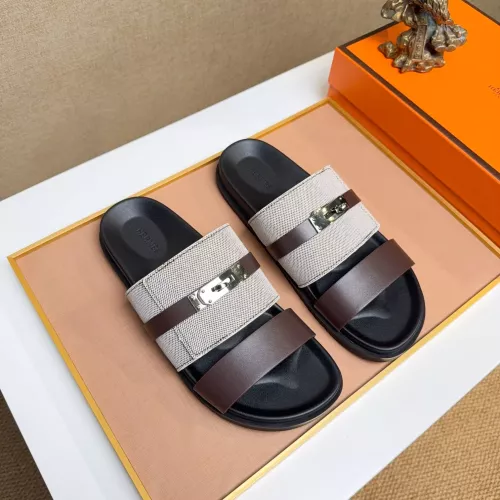 Replica Hermes Slippers For Men #1362090 $56.00 USD for Wholesale
