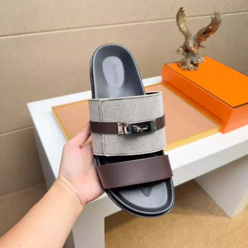 Replica Hermes Slippers For Men #1362090 $56.00 USD for Wholesale