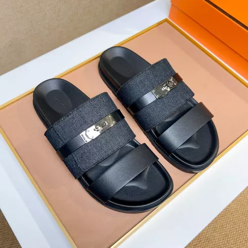 Replica Hermes Slippers For Men #1362102 $56.00 USD for Wholesale