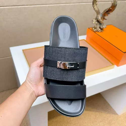 Replica Hermes Slippers For Men #1362102 $56.00 USD for Wholesale
