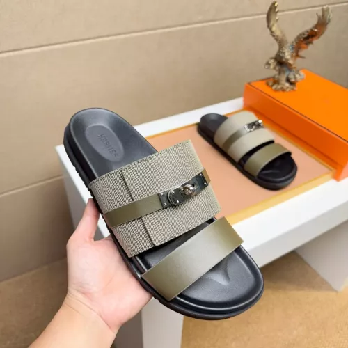 Replica Hermes Slippers For Men #1362104 $56.00 USD for Wholesale