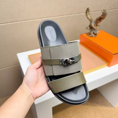 Replica Hermes Slippers For Men #1362104 $56.00 USD for Wholesale
