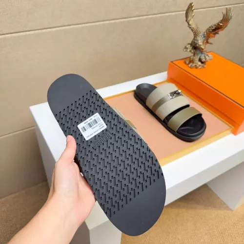 Replica Hermes Slippers For Men #1362104 $56.00 USD for Wholesale