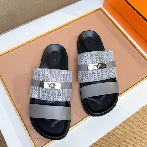 Replica Hermes Slippers For Men #1362106 $56.00 USD for Wholesale