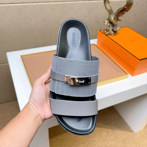 Replica Hermes Slippers For Men #1362106 $56.00 USD for Wholesale