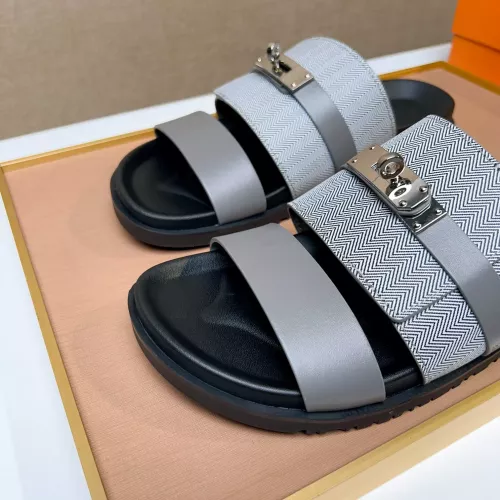 Replica Hermes Slippers For Men #1362106 $56.00 USD for Wholesale