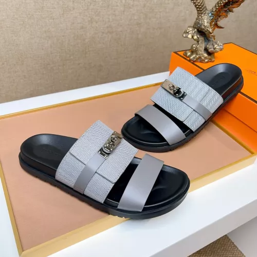 Replica Hermes Slippers For Men #1362106 $56.00 USD for Wholesale