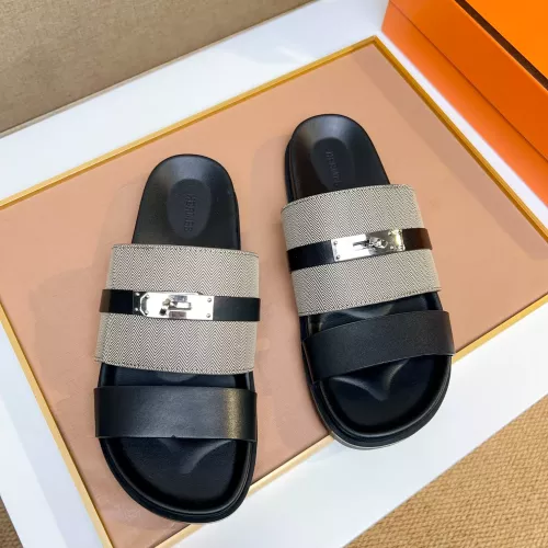 Replica Hermes Slippers For Men #1362108 $56.00 USD for Wholesale