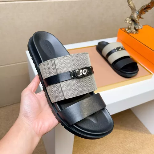 Replica Hermes Slippers For Men #1362108 $56.00 USD for Wholesale