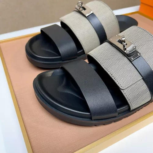 Replica Hermes Slippers For Men #1362108 $56.00 USD for Wholesale