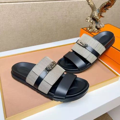 Replica Hermes Slippers For Men #1362108 $56.00 USD for Wholesale