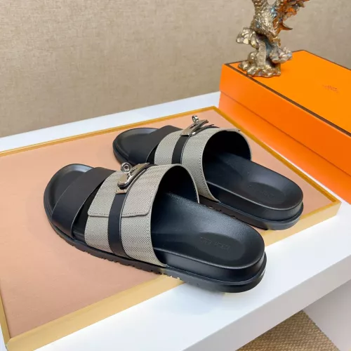 Replica Hermes Slippers For Men #1362108 $56.00 USD for Wholesale