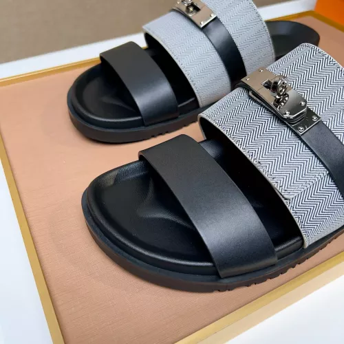 Replica Hermes Slippers For Men #1362110 $56.00 USD for Wholesale