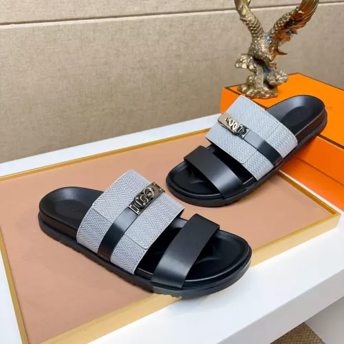 Replica Hermes Slippers For Men #1362110 $56.00 USD for Wholesale