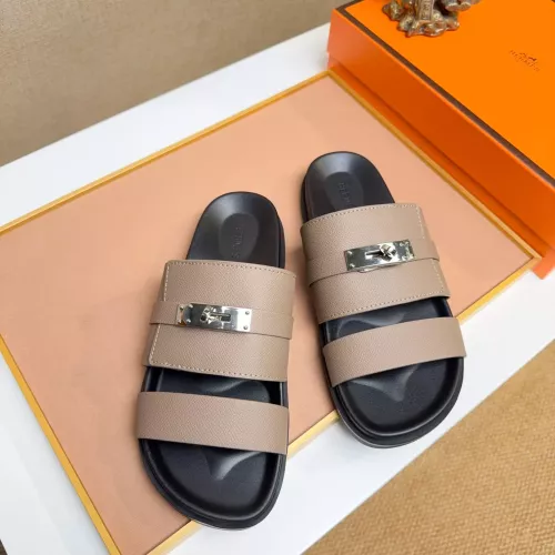 Replica Hermes Slippers For Men #1362120 $56.00 USD for Wholesale