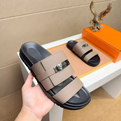 Replica Hermes Slippers For Men #1362120 $56.00 USD for Wholesale