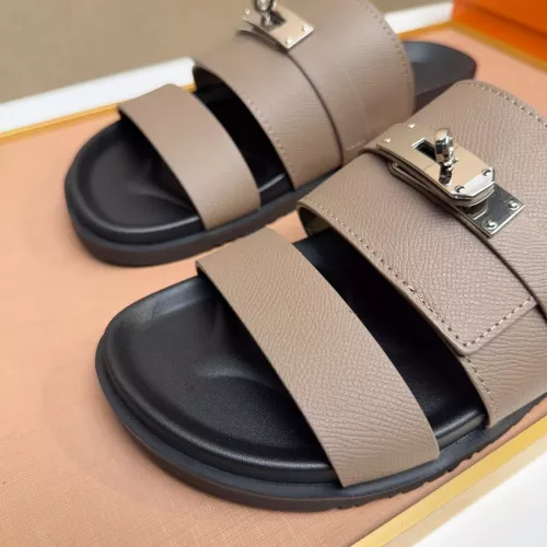 Replica Hermes Slippers For Men #1362120 $56.00 USD for Wholesale