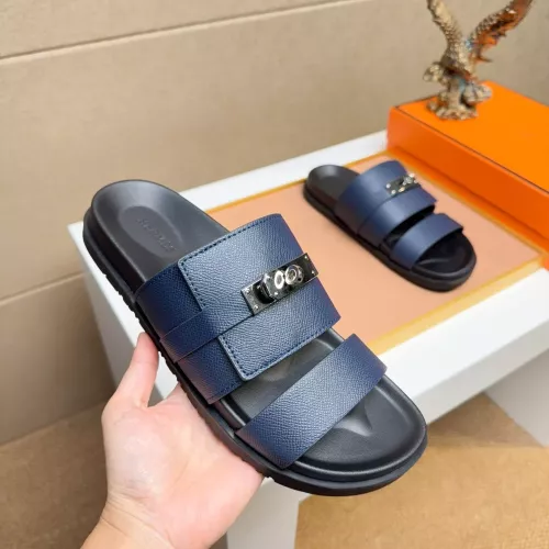 Replica Hermes Slippers For Men #1362124 $56.00 USD for Wholesale