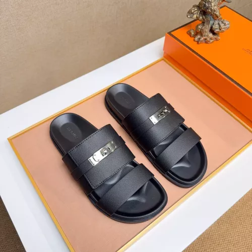 Replica Hermes Slippers For Men #1362126 $56.00 USD for Wholesale